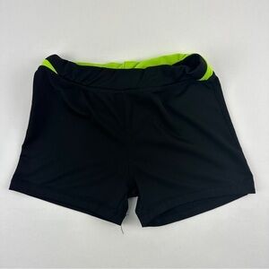 Prestige Edge Athletic Shorts Womens Medium Black Yellow